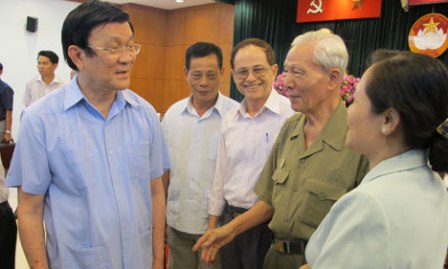 Presidente vietnamita contacta con votantes en Ciudad Ho Chi Minh